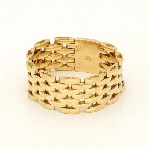 Ring - 18 karaat Geel goud - Bismarck, Flexibel, Handtassen en Accessoires, Ringen