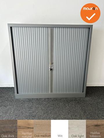 Robberechtse roldeurkast - 120x120x45cm - Zilvergrijs - incl, Ophalen of Verzenden, Kast