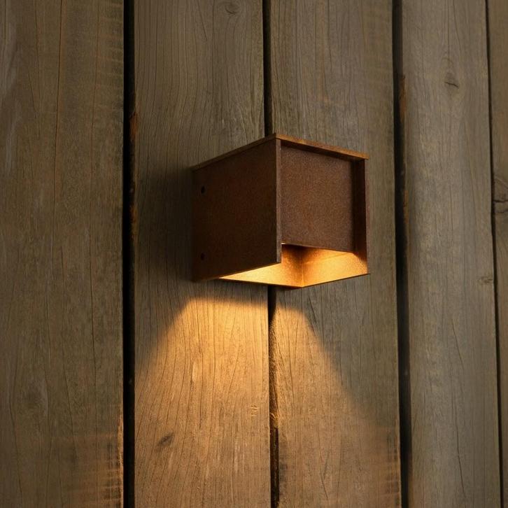 Wandverlichting modern Core Muurlamp Corten, Jardin & Terrasse, Éclairage extérieur, Envoi