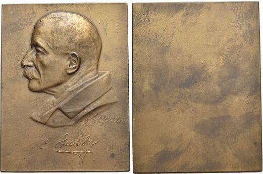 Bronze-plakette Medicina in nummis Sternberg, Carl 20 11..., Timbres & Monnaies, Pièces & Médailles, Envoi