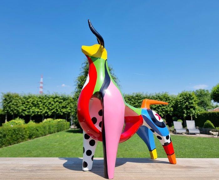 Figurine - Pop art Bull - fibre de verre, Antiquités & Art, Curiosités & Brocante