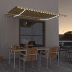 vidaXL Luifel automatisch met LED en windsensor 400x350 cm, Tuin en Terras, Verzenden, Nieuw