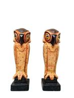 Figurine - Koppel uilenfiguren - Fer