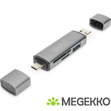 ASSMANN Electronic DA-70886 geheugenkaartlezer Aluminium USB, Informatique & Logiciels, Verzenden