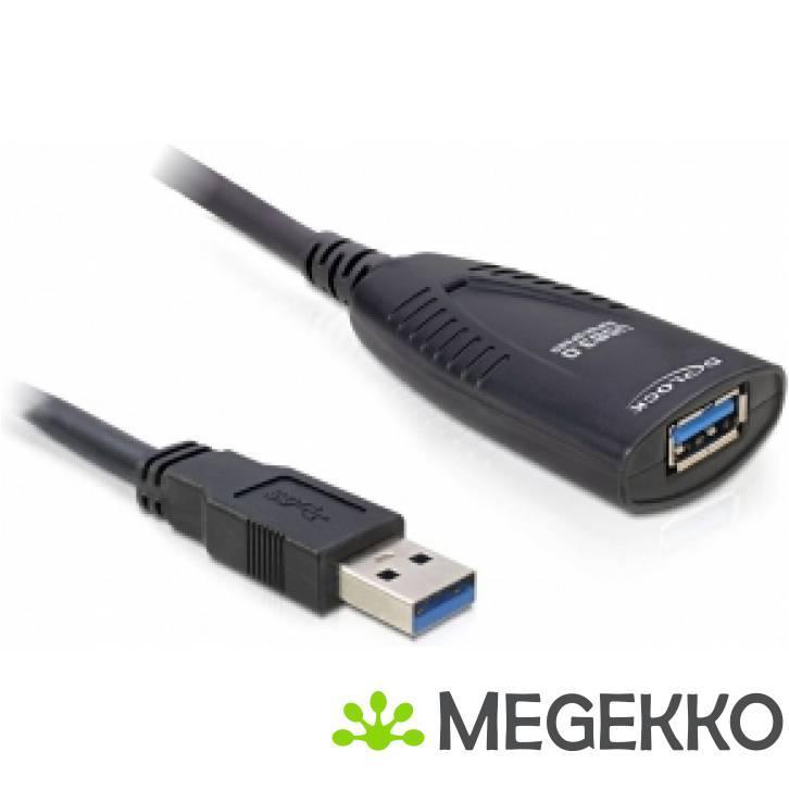 Delock 83089 Kabel USB 3.0 Verlengstuk, actief 5 m, Computers en Software, Overige Computers en Software, Nieuw, Verzenden