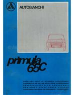 1968 AUTOBIANCHI PRIMULA 65C ONDERDELENHANDBOEK MULTI