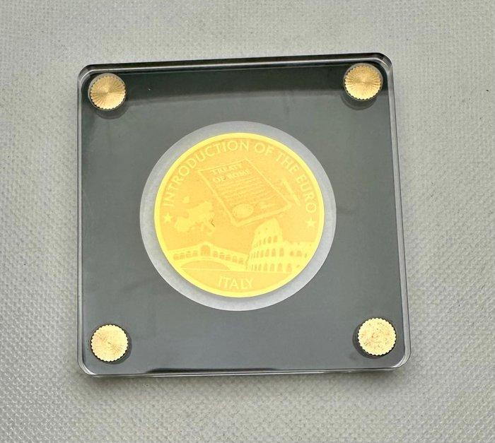 Congo. 100 Francs 2022 Introduction of the Euro, Italia, Oro, Postzegels en Munten, Munten | Europa | Niet-Euromunten