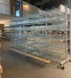 Verrijdbare stelling met draadmanden hxbxd 2350x3800x1600mm, Zakelijke goederen, Kantoor en Winkelinrichting | Magazijn, Stelling en Opslag