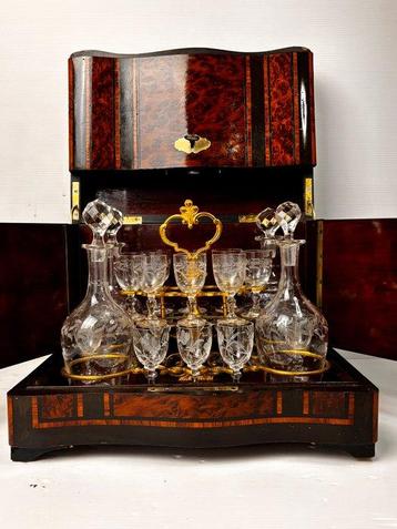 Cave à Liqueur Napoleon III - Armoire à liqueurs - Loupe