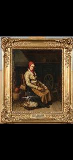 Peter Eskilson (1820-1872) - Seated Lady