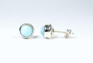 Larimar 2 paires de boutons doreilles- 2.06 g - (2)