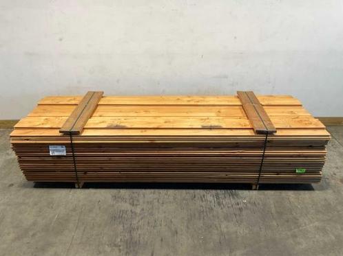Veiling - 108x Douglas blokhutprofiel geschaafd 300x19,5x2,8, Doe-het-zelf en Bouw, Hout en Planken