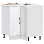 vidaXL Keuken hoekonderkast Lucca bewerkt hout wit, Huis en Inrichting, Verzenden, Nieuw