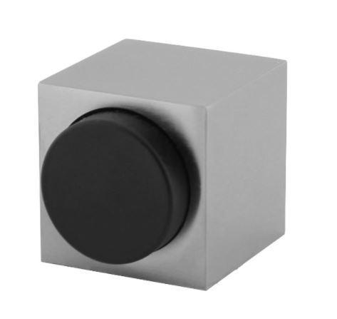 Olivari deurstop Cubo vierkant chroom mat, Doe-het-zelf en Bouw, Hang- en Sluitwerk, Klink of Kruk, Nieuw, Overige materialen