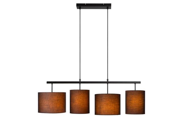 Hanglamp Lucide MAYA -  - 4xE27 - Zwart, Huis en Inrichting, Lampen | Hanglampen, Nieuw, Verzenden