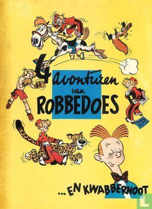 Robbedoes en Kwabbernoot - 4 avonturen van Robbedoes - 1950, Boeken, Stripverhalen, Gelezen, Eén stripboek, Verzenden