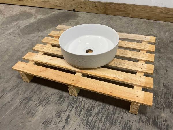 Veiling - Opzetwastafel Ø36cm wit, Doe-het-zelf en Bouw, Sanitair