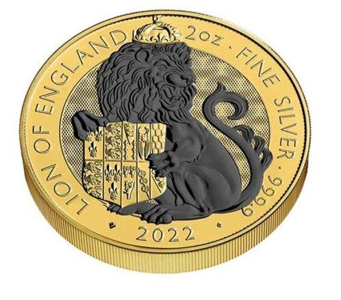 Verenigd Koninkrijk. 5 Pounds 2022 León de Inglaterra 2 oz, Postzegels en Munten, Munten | Europa | Niet-Euromunten
