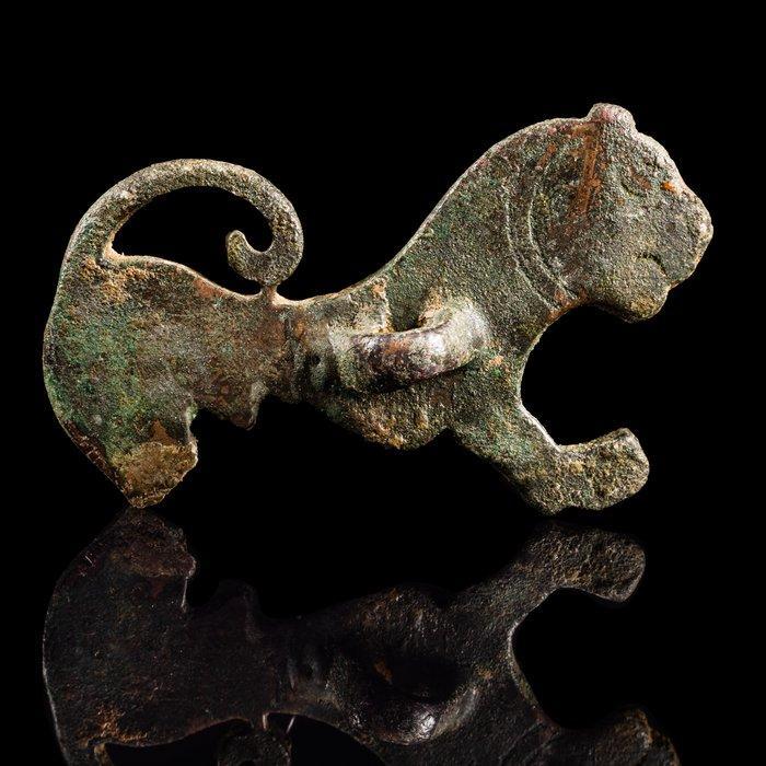 Culture dOrdos Lion en bronze appliqué (Sans Prix de, Antiek en Kunst, Antiek | Overige Antiek