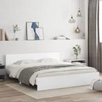 vidaXL Bedframe met hoofdeinde wit 180x200 cm, Huis en Inrichting, Slaapkamer | Bedden, Verzenden, Nieuw