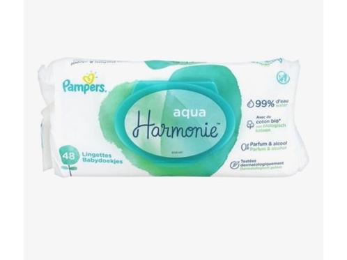 Veiling - 14x Pampers - Babydoekjes Aqua Hamonie 48 stuks, Kinderen en Baby's, Badjes en Verzorging