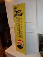 pepsi cola - pepsi cola thermometer blikken bord reclamebord, Antiek en Kunst
