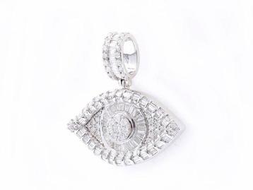 Pendentif - 18 carats Or blanc - 2.40ct. tw. Diamant