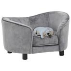 vidaXL Canapé pour chien Gris 69x49x40 cm Peluche, Dieren en Toebehoren, Verzenden