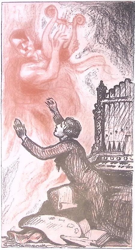 Spotprent over Hitler en cultuur in Nazi-Duitsland (Lithos), Antiek en Kunst, Kunst | Litho's en Zeefdrukken, Verzenden