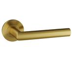 Deurklink Tavira op rond rozet PVD goud, Nieuw, Overige materialen, Klink of Kruk