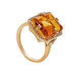 Zonder Minimumprijs - Ring - 14 karaat Geel goud -  5.63ct., Handtassen en Accessoires, Nieuw