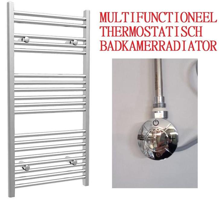 80x60 cm - 547 Watt - Oppio Handdoekradiator - Chroom, Doe-het-zelf en Bouw, Verwarming en Radiatoren, Ophalen of Verzenden