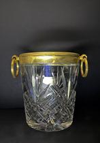 Champagne koeler - Messing, Kristal, Antiek en Kunst