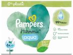 Veiling - Pampers Harmonie Aqua Baby Wet Wipes 6x48 stuks, Kinderen en Baby's, Overige Kinderen en Baby's, Nieuw