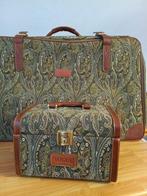 Reisset met toiletartikelen - Textiel, Leder - Koffer, Antiek en Kunst