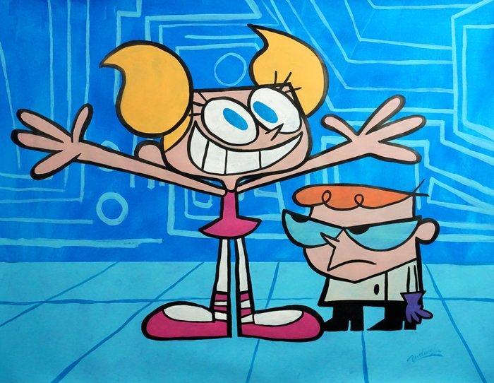 Waldemar Zwoliski - DEXTERS LABORATORY XL, Antiek en Kunst, Kunst | Schilderijen | Modern