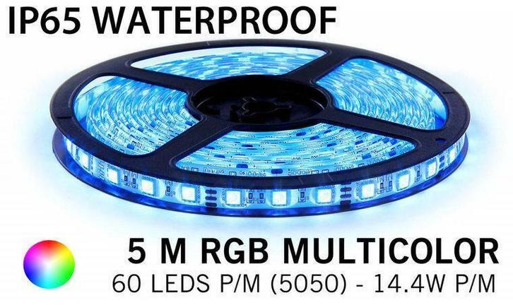 5M RGB 5050 LED strip 60LEDs p/m - IP68 - complete set, Elektronische apparatuur, Overige elektronische apparatuur, Verzenden