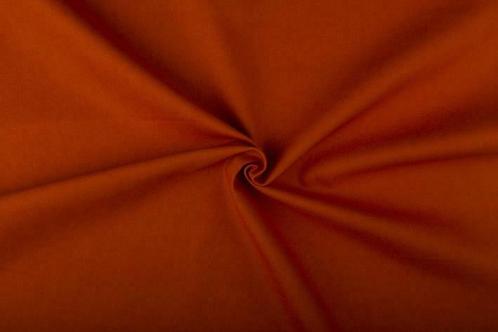 Kussenstof donkeroranje - Katoenen stof 15m op rol, Hobby en Vrije tijd, Stoffen en Lappen, 120 cm of meer, 200 cm of meer, Oranje