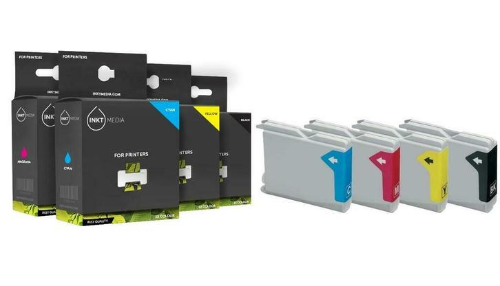 Brother LC-970 serie inktcartridges SET inktmedia huismerk, Computers en Software, Printers, Verzenden