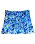 Schotel - Muranoglas - Blauwe zilveren schotel, Antiek en Kunst