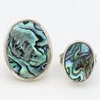 Parelmoer. .925/1000 Zilver - Ring, Handtassen en Accessoires, Ringen, Nieuw