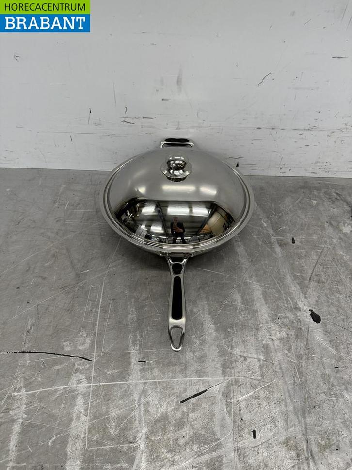 Acier inoxydable wok universel à induction poêle wok avec, Zakelijke goederen, Horeca | Overige, Verzenden