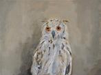Matthieu van Riel - Owl, Antiek en Kunst, Kunst | Schilderijen | Modern