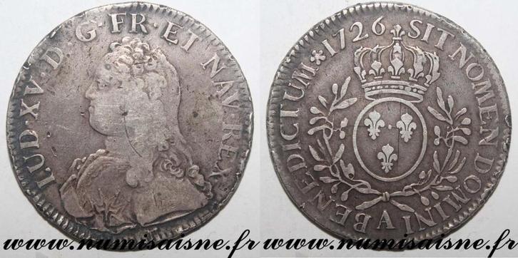 Écu France Frankreich Gad 321 Louis Xv Ecu Mit Olivenzwei.., Postzegels en Munten, Munten | Europa | Niet-Euromunten, België, Verzenden