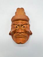 Noh masker - Hout - -een god van oorlog, wijsheid