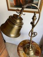 Lampe de table - Laiton - A campana, Antiquités & Art