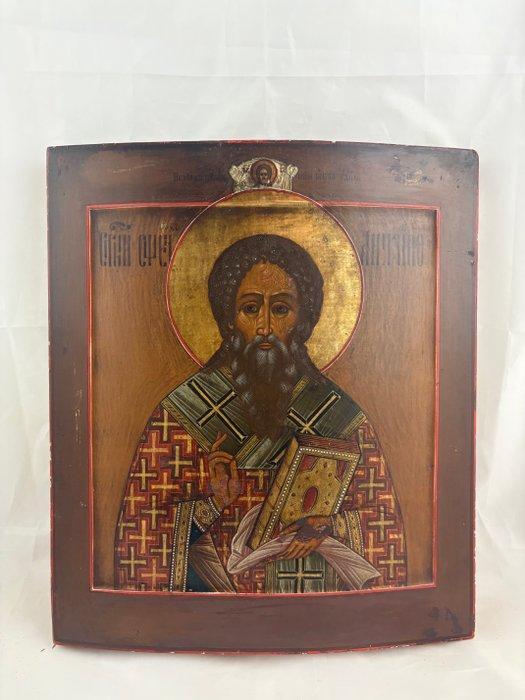 Icoon - Sint Ignatius van Antiochië - Hout, Antiek en Kunst, Kunst | Niet-Westerse kunst