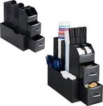 2dekans | BRASQ Koffie en Thee Organizer Zwart –, Elektronische apparatuur, Koffiezetapparaten, Ophalen of Verzenden, Nieuw