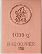 1 kilogram koper - .999 - Heimerle & Meule - Duitsland., Postzegels en Munten, Edelmetalen en Baren