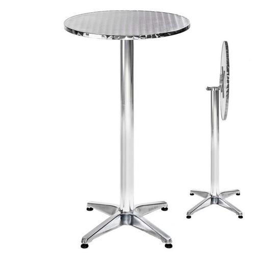 Aluminium bistrotafel Ø60cm opklapbaar in hoogte verstelbaar, Jardin & Terrasse, Jardin & Terrasse Autre, Envoi